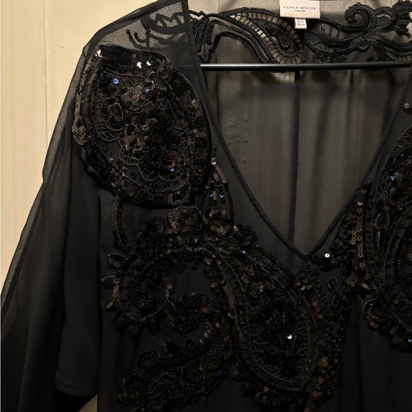 KAREN MILLEN Beautiful embroidered blouse, very good condition, size 12 - Picture 5 of 16